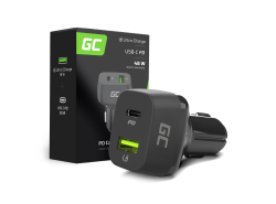 Green Cell Biladdare 48W Power Delivery med Quick Charge 3.0 - USB-C, USB-A