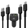 Snabbladdningskit för mobiltelefoner – 48W USB-C USB-A-laddare + 2x 30 cm USB-C-kablar