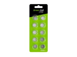 Green Cell Blister 10x Litium Batteri CR1620 3V 70mAh Knappladdningsbatteri