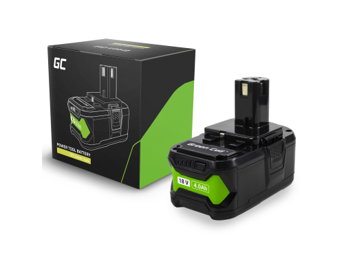 Green Cell-batteri (18V 4Ah Li-Ion) RB18L40 för Ryobi ONE+ elverktyg ersättningsbatteri RB18L50 RB18L40