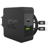 Green Cell 45W USB-C PD-laddare med USB-C-kabel och extra USB-port