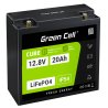 Green Cell CUBE LiFePO4 Batteri 20Ah 12.8V 256Wh LFP litiumbatteri 12V för Traktorer, Gräsklippare, Elfordon, Rullstolar