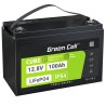 Green Cell CUBE LiFePO4 Batteri 100Ah 12.8V 1280Wh LFP litiumbatteri 12V för Fotovoltaik installation, Husvagnar, Båtar