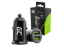 Green Cell Autoladegerät 36W GC PowerRide Nano36 mit 2x USB-A Ultra Charge Schnellladung