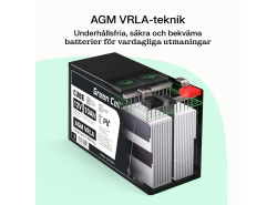 Green Cell CUBE AGM IP54 6V 4.5Ah batteri VRLA blybatterileksaker elektriska leksaker larmar barnfordon