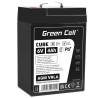 Green Cell CUBE AGM IP54 6V 4Ah batteri VRLA blybatterileksaker elektriska leksaker larmar barnfordon