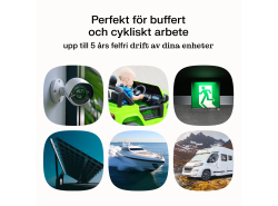 Green Cell CUBE AGM IP54 6V 5Ah batteri VRLA blybatteri leksaker elektriska leksaker larmar barnfordon