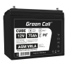 Green Cell CUBE AGM IP54 12V 75Ah akumulátorová bezúdržbový akumulátor rybarska lod obytné auto fotovoltaika