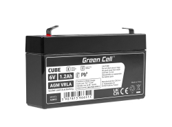 Green Cell ® AGM 6V 1.2Ah batteri VRLA blybatterileksaker elektriska leksaker larmar barnfordon