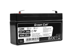 Green Cell ® AGM 6V 1.3Ah batteri VRLA blybatterileksaker elektriska leksaker larmar barnfordon