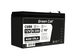 AGM GEL Batterie 12V 8.5Ah Blei Akku Green Cell Wartungsfreie für UPS und Überwachung