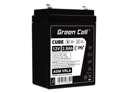 Green Cell ® AGM 12V 2.8Ah batteri VRLA blybatterileksaker elektriska leksaker larmar barnfordon