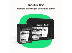 AGM GEL Batterie 12V 4.5Ah Blei Akku Green Cell Wartungsfreie für Spielzeug und Taschenlampe