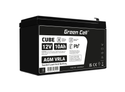 Green Cell ® AGM 12V 10Ah batteri VRLA blybatteri Unbemann UPS UPS system UPS system backup batteri