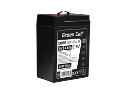 Green Cell CUBE AGM IP54 6V 4.5Ah batteri VRLA blybatterileksaker elektriska leksaker larmar barnfordon