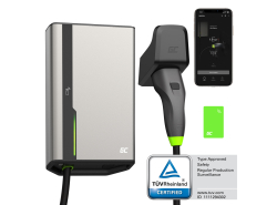 Green Cell GC HabuDen Wallbox 11kW 22kW 32A 7,5m NFC laddkabel typ 2 Intelligent laddstation för elbilar med GC App BT WiFi