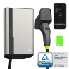 Green Cell GC HabuDen Wallbox 11kW 22kW 32A 7,5m NFC laddkabel typ 2 Intelligent laddstation för elbilar med GC App BT WiFi