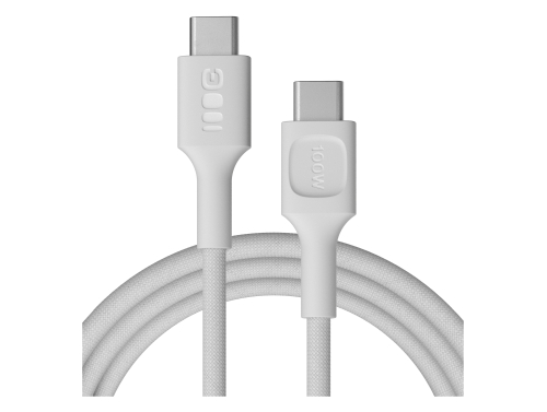 USB-C-kabel 2m 100W Greencell PowerStream Snabbladdning PD Snow White