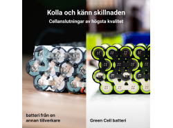 GC Silverfish batteri för Ebike elcykel med en 24V 11,6Ah 280Wh Silverfish laddare, inklusive för Prophete. polsk produktion.