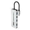 Adapter Basic HUB Greencell USB-C 4in1 (4×USB-A 3.0) – snabb överföring upp till 5 Gb/s, aluminiumhus