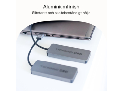 Adapter Basic HUB Greencell USB-C 4in1 (4×USB-A 3.0) – snabb överföring upp till 5 Gb/s, aluminiumhus