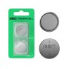 Greencell Blister 2x litiumbatteri CR2032 3V 220mAh knappcell för nyckel, klocka, fjärrkontroll, våg