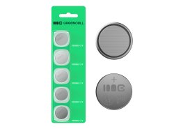 5x litiumbatteri CR1620 CR 1620 3V 70mAh Greencell knappcellsbatteri Blister