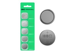 Greencell Blister 5x litiumbatteri CR2016 3V 80mAh knappbatteri för nyckel, klocka, fjärrkontroll, våg