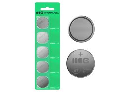 Greencell Blister 5x litiumbatteri CR2450 3V 600mAh knappbatteri för nyckel, klocka, fjärrkontroll, våg