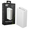 Greencell PowerPlay 30 - vit powerbank med 30 000mAh, 22,5W, 4 portar