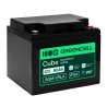 Greencell AGM VRLA 12V 50Ah underhållsfritt batteri för UPS, vågar, husbilar (197x166x170mm)