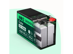 Green Cell CUBE AGM IP54 12V 55Ah batteri VRLA blybatteri Unbemann fiskeskärare båtskoter gräsklippare gräsklippare