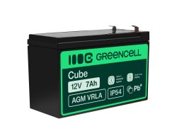 Green Cell ® AGM 12V 7Ah batteri VRLA blybatteri Unbemann UPS UPS system UPS system backup batteri