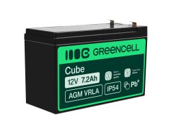 Green Cell ® AGM 12V 7.2Ah batteri VRLA blybatteri leksaker elektriska leksaker larmar barnfordon