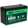 Green Cell ® AGM 12V 9Ah batteri VRLA blybatteri Unbemann UPS UPS system UPS system backup batteri