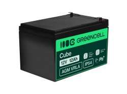 Green Cell ® AGM 12V 12Ah batteri VRLA blybatterileksaker elektriska leksaker larmar barnfordon