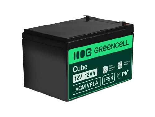 Green Cell ® AGM 12V 12Ah batteri VRLA blybatterileksaker elektriska leksaker larmar barnfordon