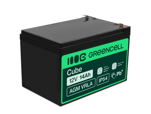 Green Cell ® AGM 12V 14Ah batteri VRLA blybatterileksaker elektriska leksaker larmar barnfordon