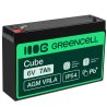 Green Cell ® AGM 6V 7Ah batteri VRLA blybatterileksaker elektriska leksaker larmar barnfordon