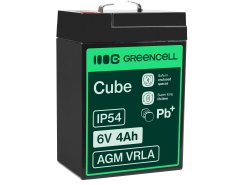 Green Cell ® AGM 6V 4Ah batteri VRLA blybatterileksaker elektriska leksaker larmar barnfordon