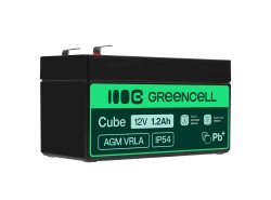 Green Cell ® AGM 12V 1.2Ah batteri VRLA blybatterileksaker elektriska leksaker larmar barnfordon