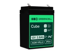Green Cell ® AGM 12V 2.8Ah batteri VRLA blybatterileksaker elektriska leksaker larmar barnfordon