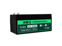 Green Cell ® AGM 12V 3.4Ah batteri VRLA blybatterileksaker elektriska leksaker larmar barnfordon