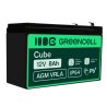 Green Cell ® AGM 12V 8Ah batteri VRLA blybatteri Unbemann UPS UPS system UPS system backup batteri