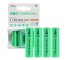 4x Ackumulatorer AA R6 2600mAh Ni-MH laddningsbara Batterier Green Cell
