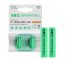 2x Ackumulatorer AAA R3 800mAh Ni-MH laddningsbara Batterier Green Cell