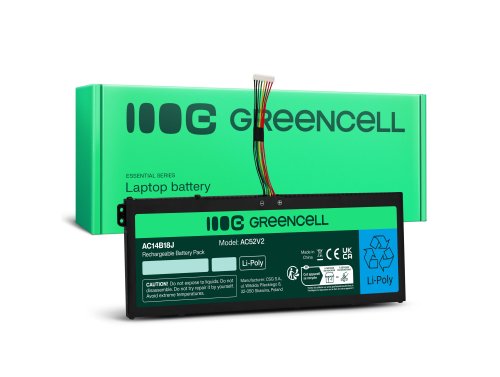 Green Cell Batteri AC14B13J AC14B18J för Acer Aspire 3 A315-23 A315-55G ES1-111M ES1-331 ES1-531 ES1-533 ES1-571