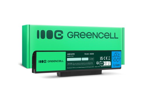 Green Cell Batteri A32-K72 för Asus K72 K72D K72F K72J K73S K73SV X73S X77 N71 N71J N71V N73 N73J N73S N73SV