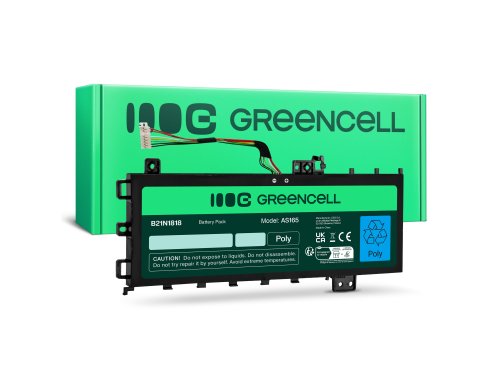 Green Cell Batteri B21N1818 C21N1818-1 för Asus VivoBook 15 A512 A512DA A512FA A512JA R512F X512 X512DA X512FA X512FL
