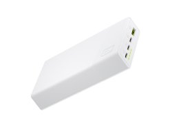 Green Cell PowerPlay20s Vit PowerBank 20000mAh 22,5W PD USB C med snabbladdning för iPhone 15 14 13 12 11 X, Samsung Galaxy S24